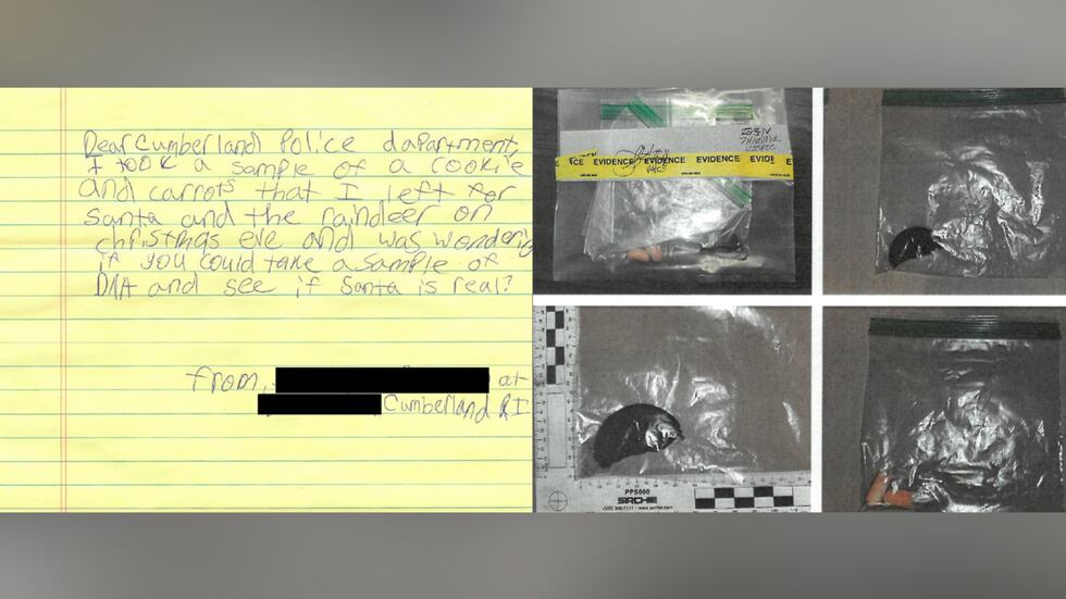 A police department said a girl has requested DNA sampling for a cookie regarding evidence of...