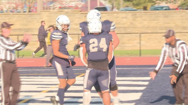 Marietta running back Bryce Agnew was named first-team all-OAC