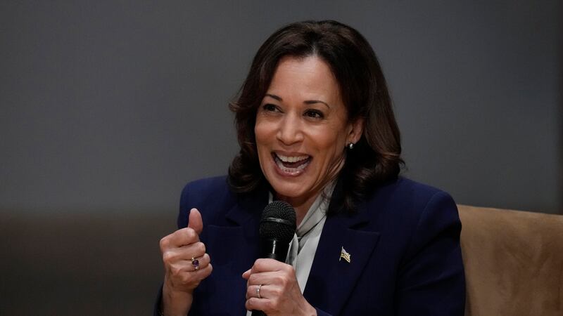 Vice President Kamala Harris speaks at the Aspen Ideas: Climate conference, Wednesday, March...